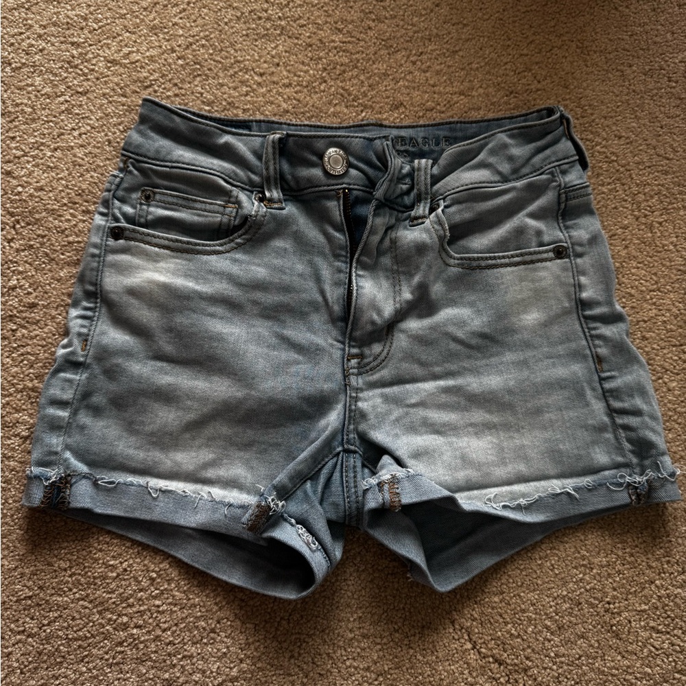 American Eagle Casual Blue Denim Shorts